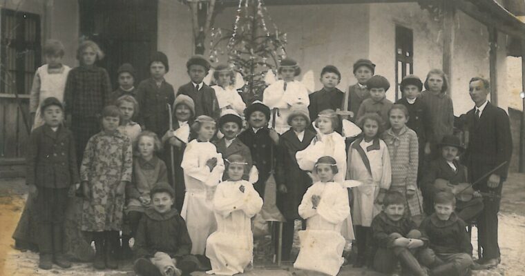 Karácsony az 1920-as években, a monori iskolában